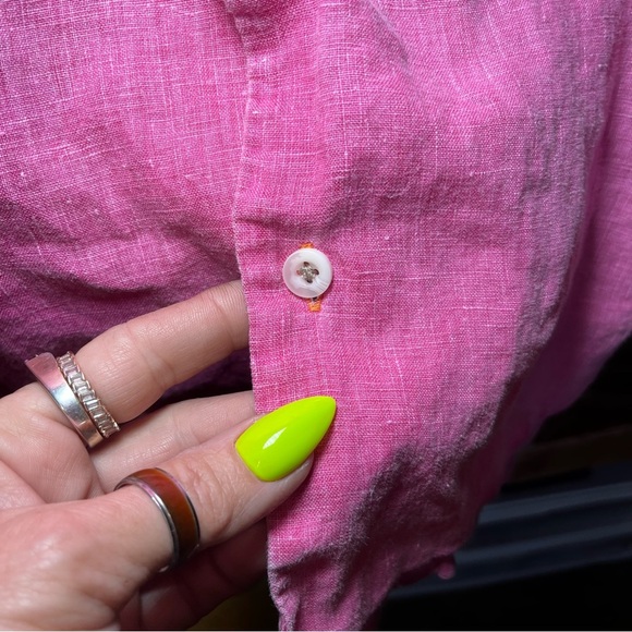 TOMMY BAHAMA Big & Tall Short Sleeve Linen Summer Cruise Button Up Easter Golf - Picture 7 of 10